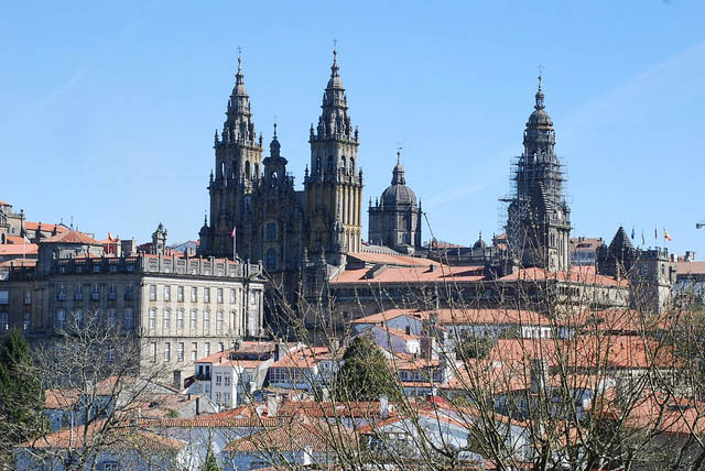 Vista de Santiago de Compostela desde el Parque Alameda. Foto © Patrick Mreyen