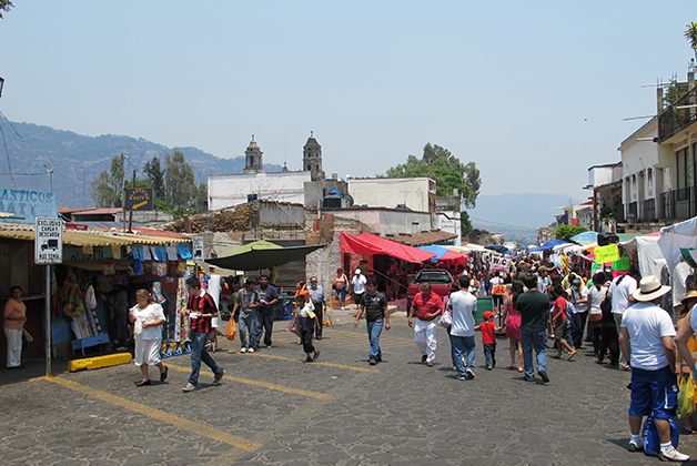 Tianguis en Tepoztlán. Foto © Vicente Casado