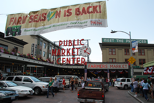 Pike Place Market en Seattle. Foto © Patrick Mreyen