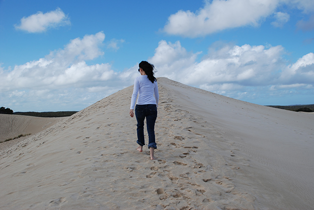 Las dunas blancas de Little Sahara. Foto © Patrick Mreyen