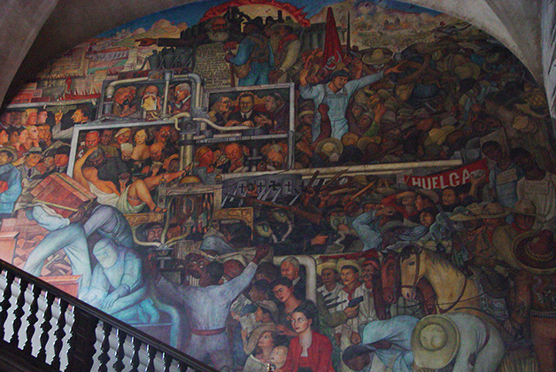 Murales de Diego Rivera en el Palacio Nacional. Foto © Patrick Mreyen