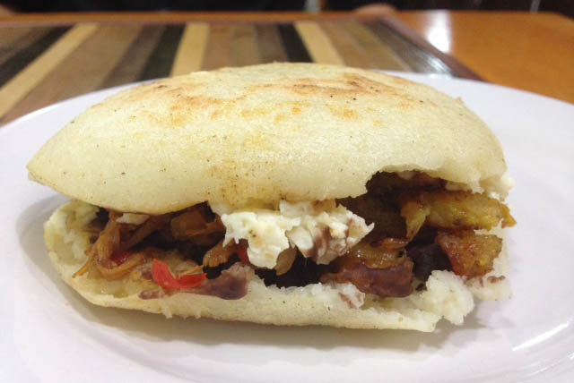 Arepa venezolana. Foto La Trotamundos