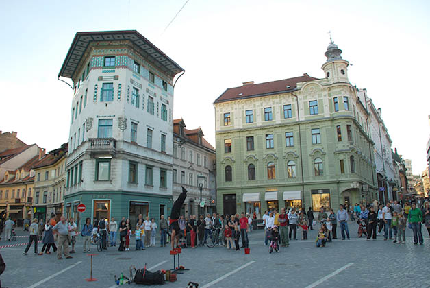 Presernov Trg o la plaza principal de Ljubljana. Foto © Patrick Mreyen