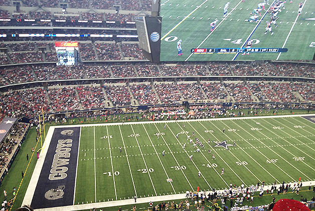 ¡El AT&T Stadium es impresionante! Foto © Silvia Lucero