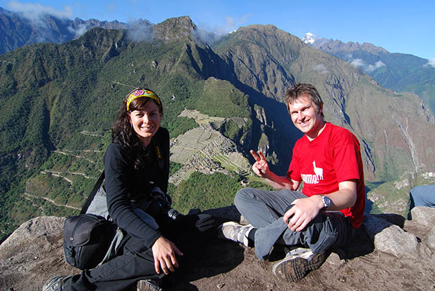 Vista hacia Machu Picchu desde el Wayne Picchu. Foto © Patrick Mreyen