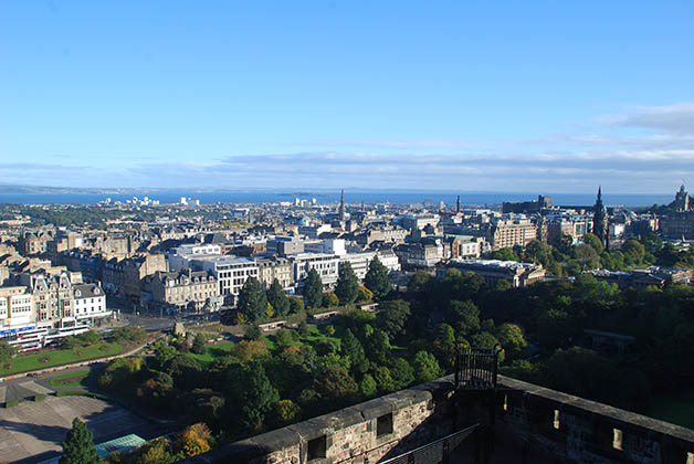 Vistas de Edimburgo desde el castillo. Foto © Silvia Lucero