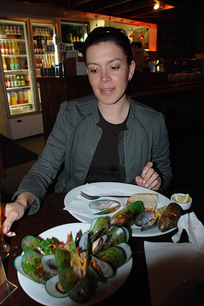 Mejillones de concha verde en Christchurch, Nueva Zelanda. Foto © Patrick Mreyen