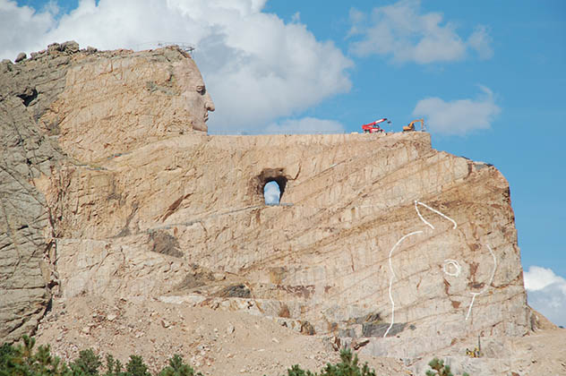 Monumento (todavía incompleto) a Crazy Horse. Foto © Patrick Mreyen