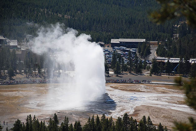 El más famoso de todos, el Old Faithful. Foto © Patrick Mreyen