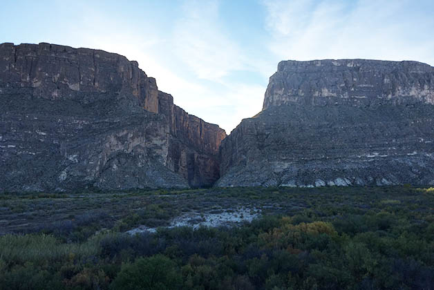 Ya era tarde y el cañón lo vimos sólo de lejos. Foto © Silvia Lucero