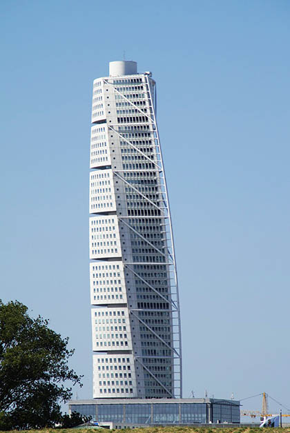 Edificio Turning Torso en Malmö, Suecia. Foto tomada de Pixabay