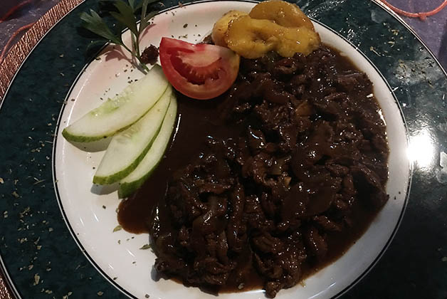 Mi cena en el paladar San Cristóbal. Foto © Silvia Lucero