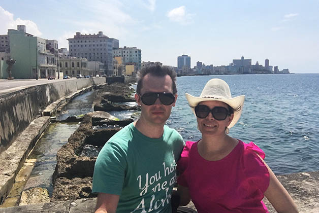 En el Malecón de La Habana. Foto © Silvia Lucero