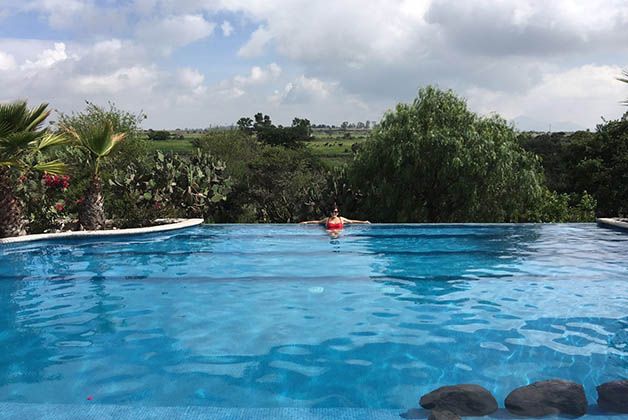 Disfrutando la piscina. Foto © Patrick Mreyen