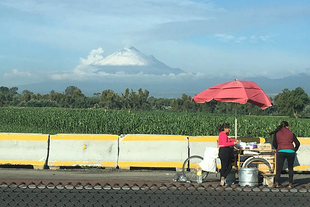 Así de hermoso se veía el Popo. Foto © Silvia Lucero