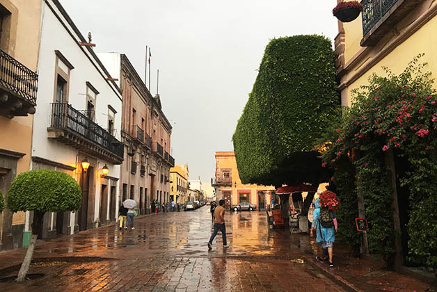 Tarde lluviosa en Querétaro. Foto © Silvia Lucero