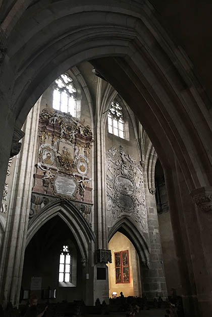 Interior de la Iglesia Evangélica de Santa María. Foto © Silvia Lucero