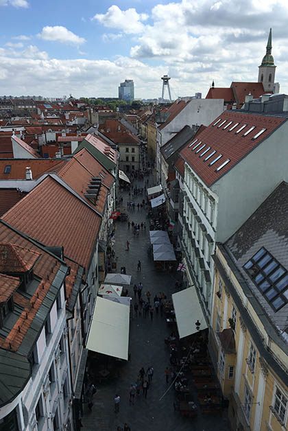 Vistas desde la Torre Michalská. Foto © Patrick Mreyen