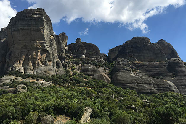 Parte de las rocas de Meteora. Foto © Patrick Mreyen